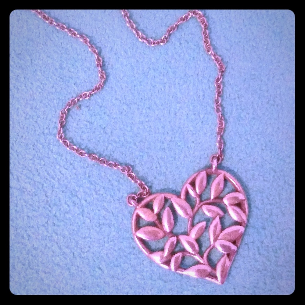 Tiffany Paloma Picasso Olive Leaf Heart Necklace